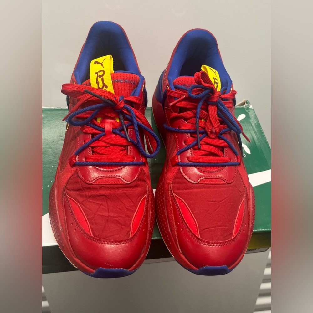 Puma men's sneakers RS-X Firecracker Red sz 13
Barbados Cherry/Dahlia/Blue Maize